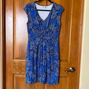 Dana Buchanan blue  paisley medium size dress.
